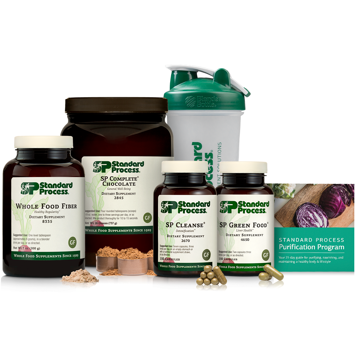 Purification Product Kit with SP Complete® Chocolate and Whole Food Fiber, 1 Kit With SP Complete Chocolat & Whole Food Fiber